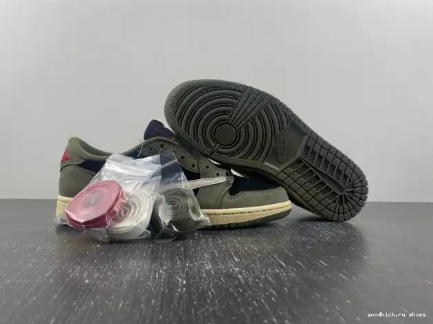 Cheap LOW TRAVIS SCOTT SP 'BLACK DM7866-002 OLIVE' AIR JORDAN OG X 1 0525